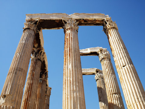 Olympian Zeus temple central perspective view