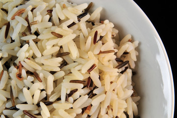 Langkorn Wildreis in der Reis - Schüssel