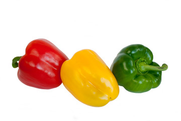 Red,yellow and green  pepper