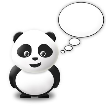 Talking bubble Panda