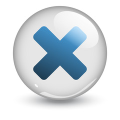 Fototapeta premium Symbole vectoriel croix annulation 01