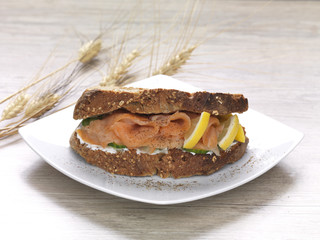 salmon sandwich