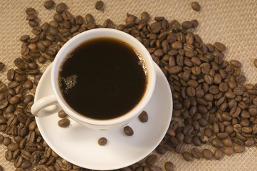 Black coffee drink