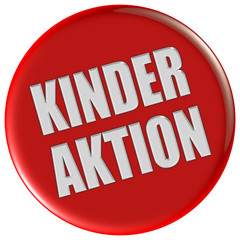 Button rund rot KINDER AKTION