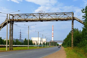 Kind on an atomic power station, Russia