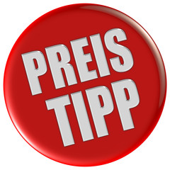 Button rot rund PREIS TIPP