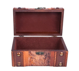 a open trunk, isolated on white