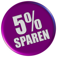 Button violett 5% SPAREN