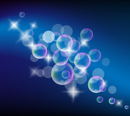 Abstract background with soap bubbles