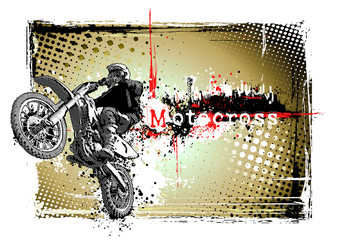Fototapeta premium motocross frame