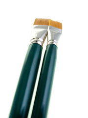 oil and acrylic paint brushes
