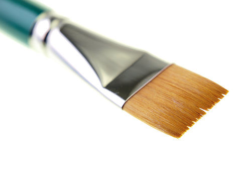 oil and acrylic paint brush