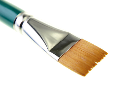 oil and acrylic paint brush