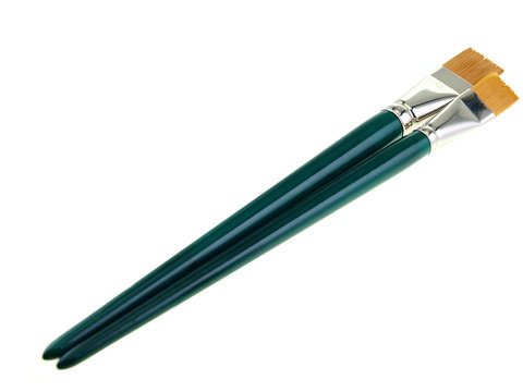 oil and acrylic paint brushes