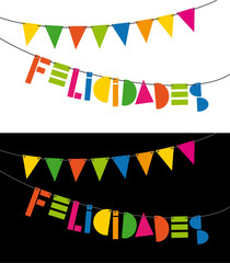 banderitas felicidades