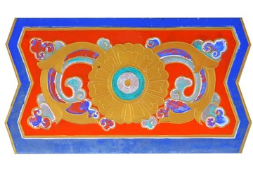 flower pattern in Thai-Chinese applied art