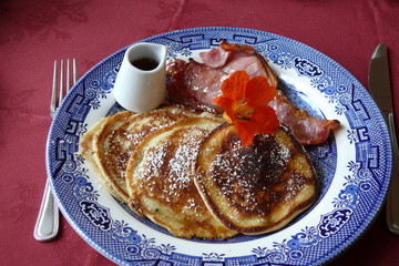 Frühstück mit American Pancake / Pfannkuchen