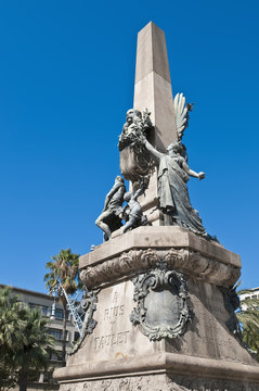 Rius i Taulet monument located at Barcelona, Spain