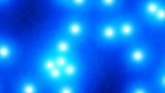 Aufsteigende Lichter - Cyan Blau