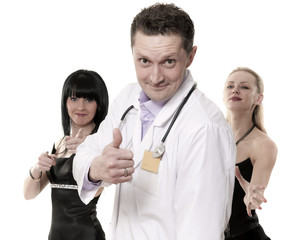 The doctor speaks well