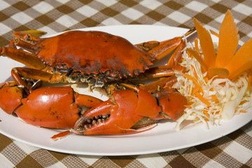 Boiled crab