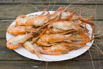 Boiled shrimp