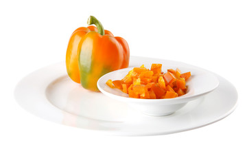 light orange bell pepper