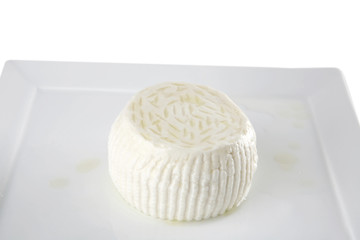 o-shaped cheese on plate