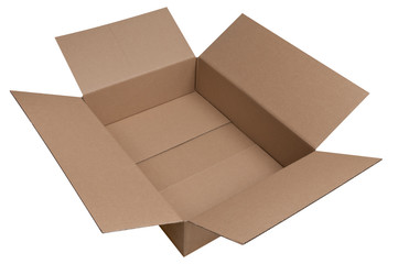 Brown cardboard box