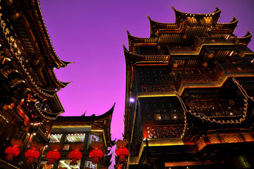 Obraz premium Lantern festival, Yu-yuan garden, Shanghai - China