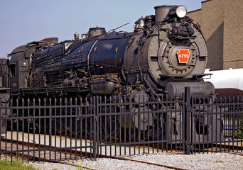 Obraz premium Old railroad engine