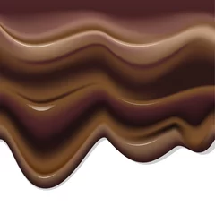 Wall murals Draw Cioccolato Fuso-Melted Chocolate-Vector