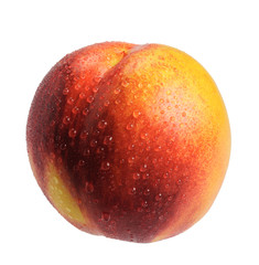 Nectarine, isolated