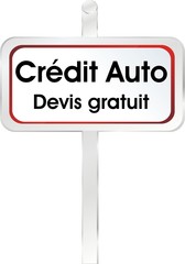 panneau crédit auto