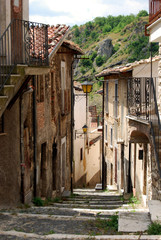 Road to the steps of Assergi - Abruzzo - Italy