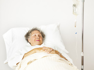 Senior Woman in Hospital