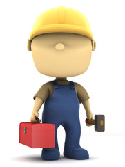 operaio con martello