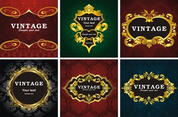 6 vintage style frame