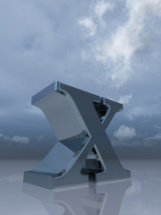 Fototapeta premium metall x