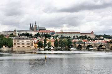 Prague, Czech Republic - cityscape with Vltava river