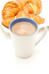 croissant and coffee