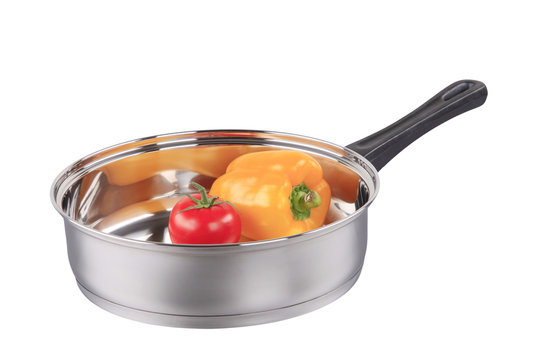 Stainless steel saucepan
