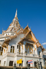 Native Thai style architecture, Wat Sothorn, Thailand