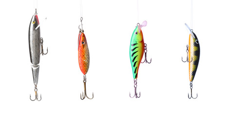 Five fishing lures