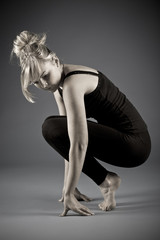 portrait of a  sporting woman