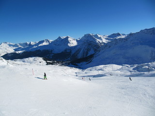 Fototapeta na wymiar Szwajcaria Arosa Ski Mountain