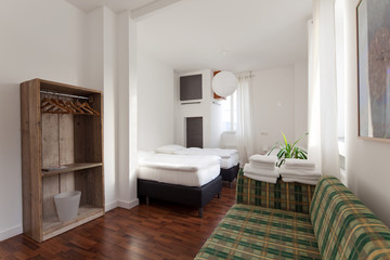 gemütliches hotelzimmer