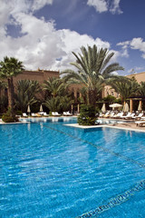 Hotel swimming pool in Morocco