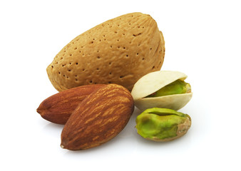 Almonds and pistachio