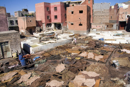 View over a tannery, Marrakech
